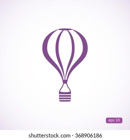 Hot air balloon icon
