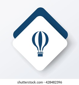 hot air balloon icon