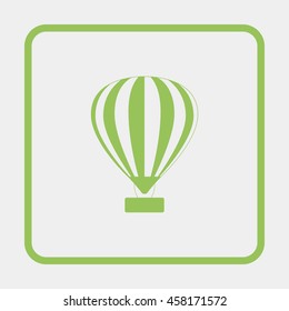 Hot air balloon icon.
