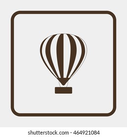 Hot air balloon icon.
