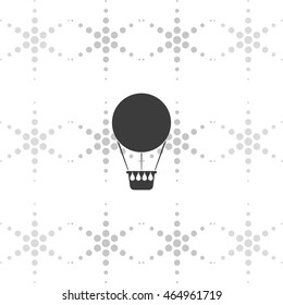Hot air balloon icon.