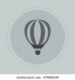 hot air balloon icon 