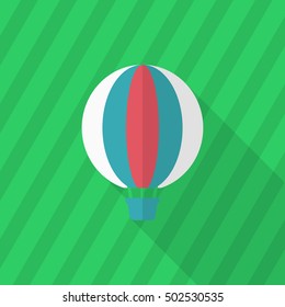 Hot air balloon icon