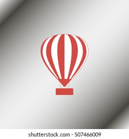 Hot air balloon icon.
