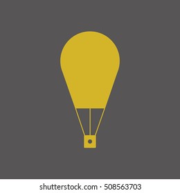 Hot air balloon icon.