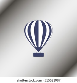 Hot air balloon icon.
