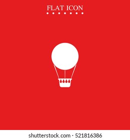 Hot air balloon icon.