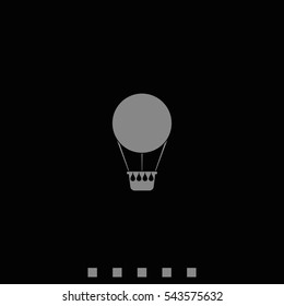 Hot air balloon icon.