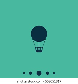 Hot air balloon icon.