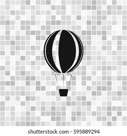 Hot air balloon icon