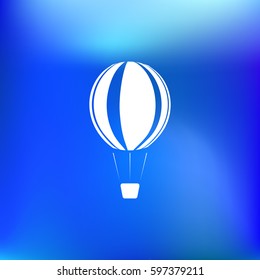 Hot air balloon icon