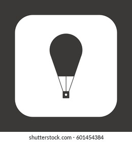 Hot air balloon icon.