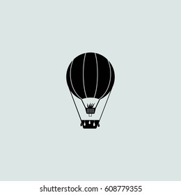 Hot air balloon icon