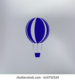 Hot air balloon icon