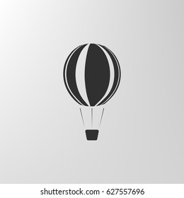 Hot air balloon icon