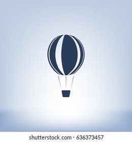 Hot air balloon icon