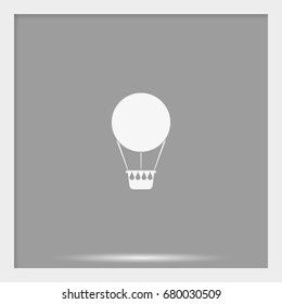 Hot air balloon icon.