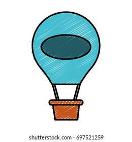 hot air balloon icon 