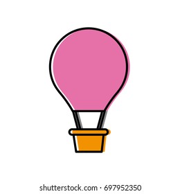 hot air balloon icon 