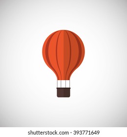 Hot air balloon icon design