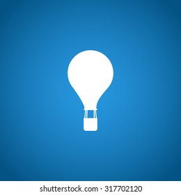 Hot air balloon icon. Flat design style eps 10