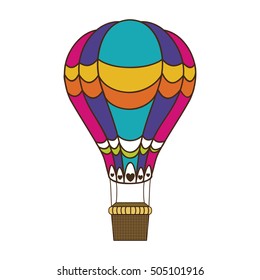 hot air balloon icon image 