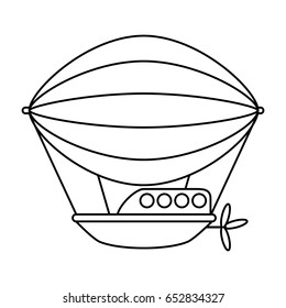 hot air balloon icon image 