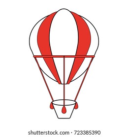hot air balloon icon image 