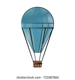 hot air balloon icon image 