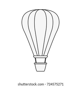 hot air balloon icon image