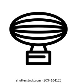 hot air balloon icon or logo isolated sign symbol vector illustration - high quality black style vector icons
