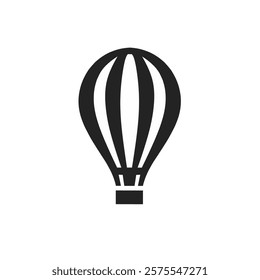 hot air balloon icon, hot air balloon silhouette  