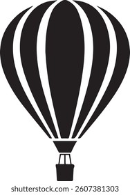 Hot Air Balloon Icon for Travel and Adventure
