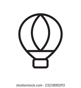 Hot Air Balloon Icon In Trendy Design Vector Eps 10.