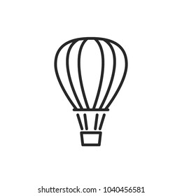 Hot Air Balloon Icon Vector