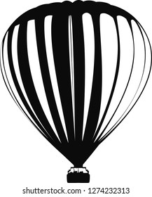 Hot air balloon icon, vector image