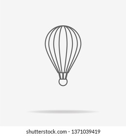 Hot air balloon icon. Vector concept illustration for design.