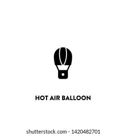 hot air balloon icon vector. hot air balloon sign on white background. hot air balloon icon for web and app