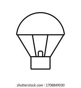 Hot air balloon icon vector template