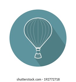 Hot air balloon icon. Vector illustration