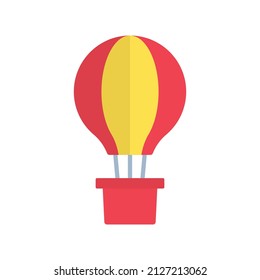 Imagen vectorial del icono del globo aerostático. También se puede utilizar para vehículos. Adecuado para aplicaciones móviles, aplicaciones web y medios impresos.