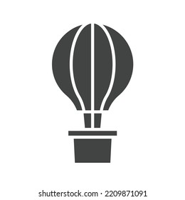 Hot Air Balloon icon vector image. Can also be used for Vehicles. Suitable for mobile apps, web apps and print media.