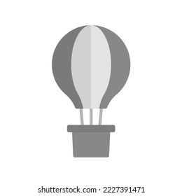 Hot Air Balloon icon vector image. Can also be used for Vehicles. Suitable for mobile apps, web apps and print media.