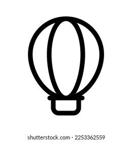 Hot Air Balloon Icon Vector Symbol Design Illustration