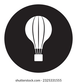 hot air balloon icon vector template illustration logo design