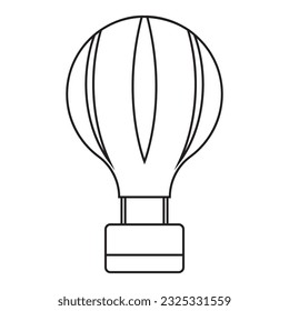 hot air balloon icon vector template illustration logo design