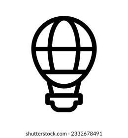 Hot Air Balloon Icon Vector Symbol Design Illustration