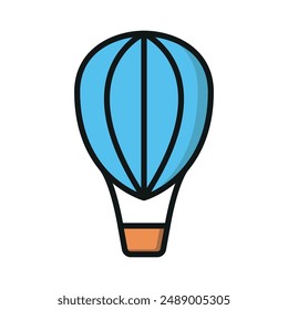Hot air balloon icon vector design templates simple and modern concept