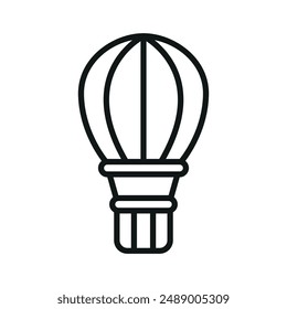 Hot air balloon icon vector design templates simple and modern concept