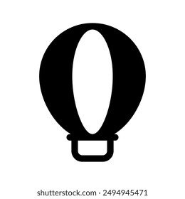Hot Air Balloon Icon Vector Symbol Design Illustration